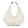 Shopper a spalla in ecopelle intrecciata e manico in metallo Valentino Creations VC2027