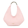 Shopper a spalla in ecopelle intrecciata e manico in metallo Valentino Creations VC2027