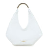Shopper a spalla in ecopelle intrecciata e manico in metallo Valentino Creations VC2027