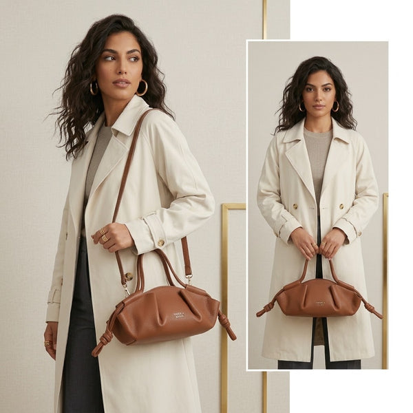 Borsetta baguette croissant in ecopelle Mariella Burani MB037
