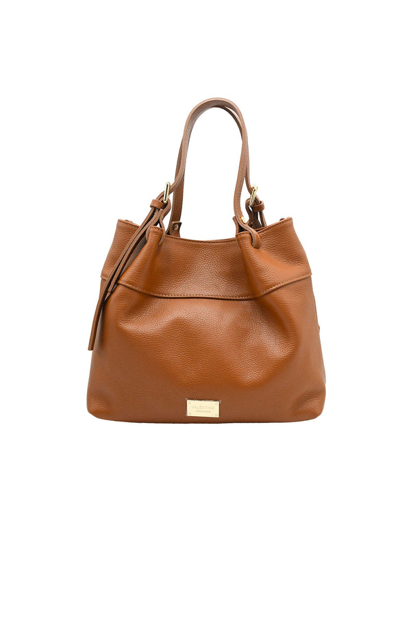 Borsa a mano shopper elegante VALENTINO Creations in vera pelle martellata V960