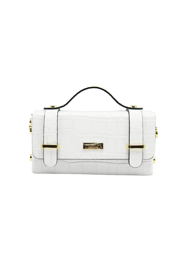 Borsetta rigida rettangolare a tracolla in stampa cocco VALENTINO Creations V853COC