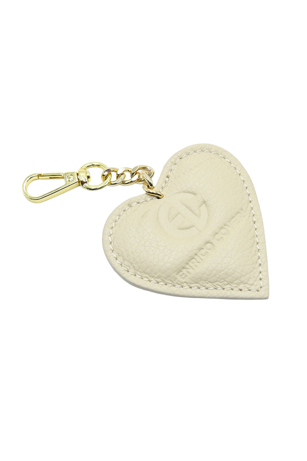 Portachiavi a cuore in vera pelle martellata Enrico Coveri EC151