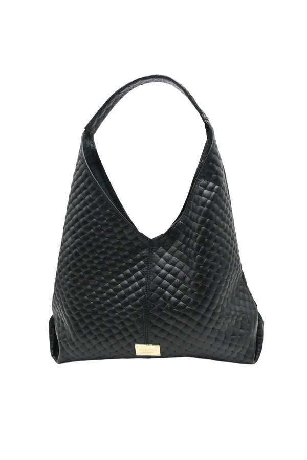 Borsa shopper trapuntata in vera pelle con pochette interna Valentino Creations V972