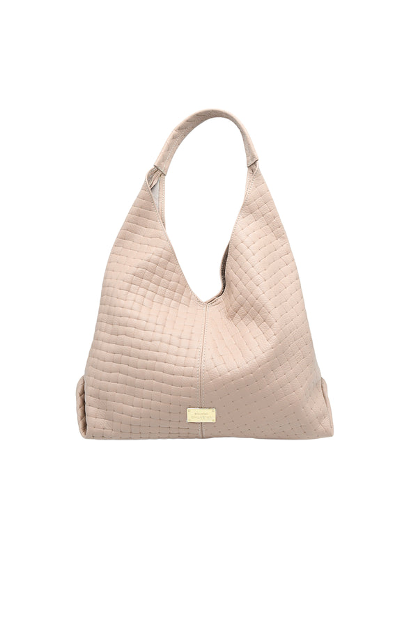 Borsa shopper trapuntata in vera pelle con pochette interna Valentino Creations V972