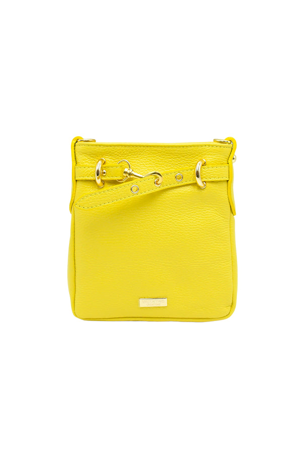 Borsetta a tracolla in vera pelle con cinturina V973