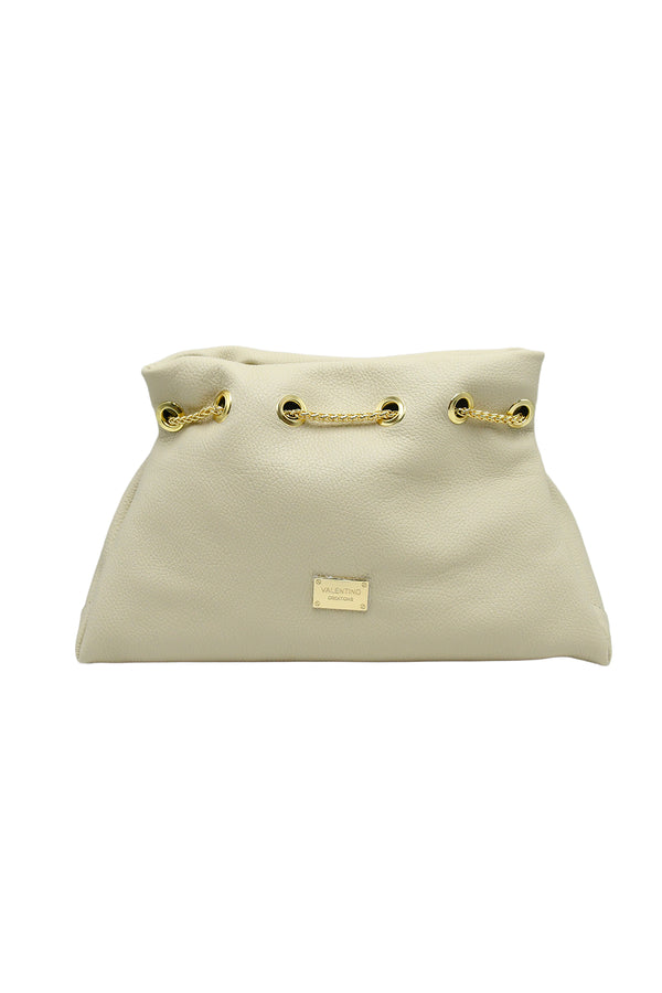 Borsa morbida a cupcake in vera pelle martellata V983