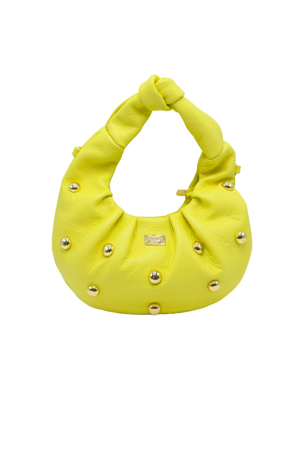Borsetta a mano e a spalla in vera pelle martellata Valentino Creations V980