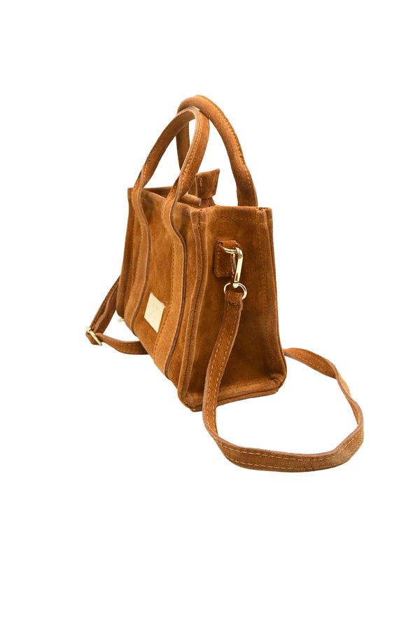 Borsa quadrata in vera pelle scamosciata VALENTINO Creations V889C