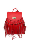 Zaino in vera pelle martellata con frange Valentino Creations V989