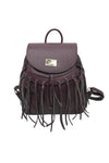 Zaino in vera pelle martellata con frange Valentino Creations V989
