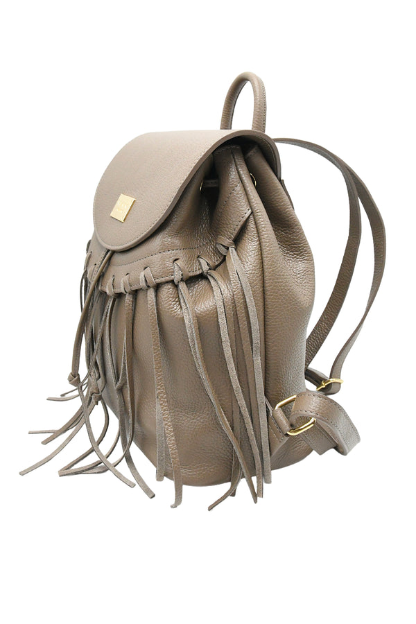 Zaino in vera pelle martellata con frange Valentino Creations V989