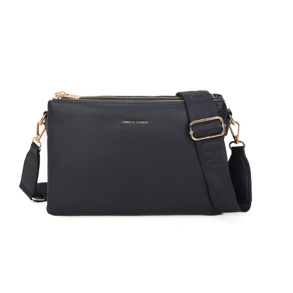 Multi pochette midi Enrico Coveri in ecopelle con tracolla logata EC2243