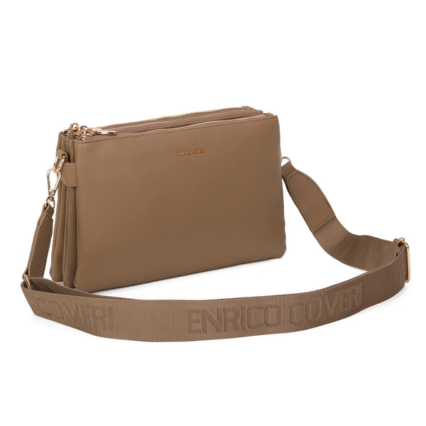 Multi pochette midi Enrico Coveri in ecopelle con tracolla logata EC2243