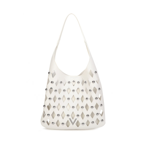 Borsa shopper in ecopelle traforata con pochette interna Valentino Creations VC2024