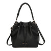 Borsa stile secchiello a coulisse con manico intrecciato Enrico Coveri EC5086