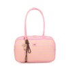Borsa grande a spalla in rafia e ecopelle Mariella Burani con charm MB028