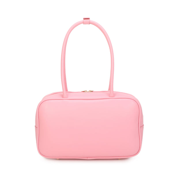 Borsa grande a spalla in rafia e ecopelle Mariella Burani con charm MB028