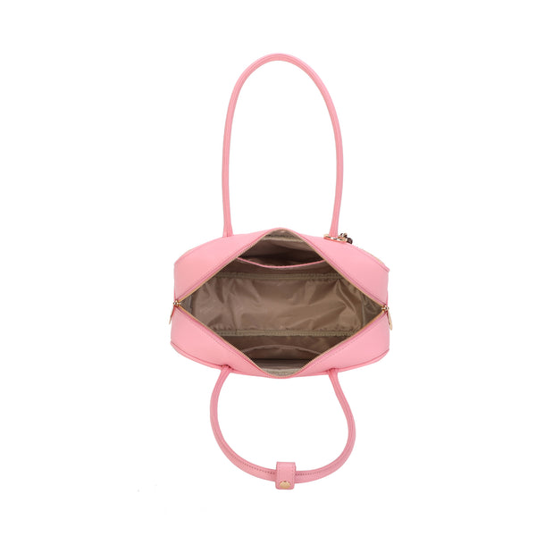 Borsa grande a spalla in rafia e ecopelle Mariella Burani con charm MB028
