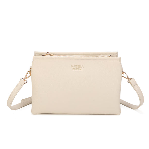 Pochette a tracolla in ecopelle multicomparto Mariella Burani MB025