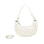 Borsa ecopelle a spalla con borchie e tracolla a filo MB020