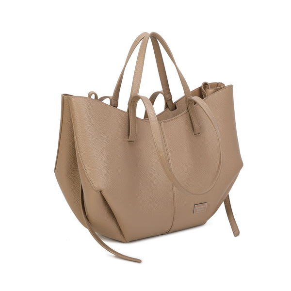 Borsa grande shopper a doppio manico con pochette interna a tracolla MB022