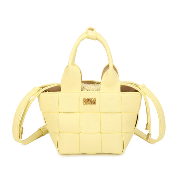 Borsetta in ecopelle a intreccio quadrato Enrico Coveri EC2247