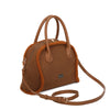 Borsa bauletto in ecopelle scamosciata e bordo in fur sintetica MB052