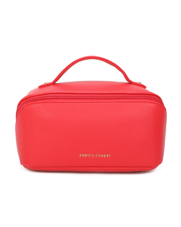 Borsetta trousse portatrucchi beauty Enrico Coveri in ecopelle ECG8026