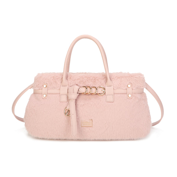 Bauletto in ecopelliccia Mariella Burani con cinturino decorativo MB049