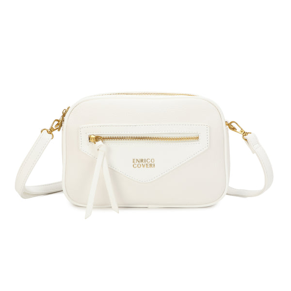 Borsa a tracolla camera bag multicomparto Enrico Coveri in ecopelle EC7057