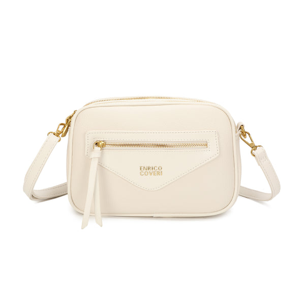 Borsa a tracolla camera bag multicomparto Enrico Coveri in ecopelle EC7057
