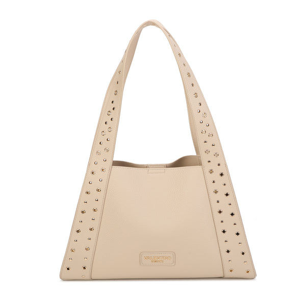 Borsa a spalla in ecopelle con decorazioni in metallo Valentino Creations VC2014