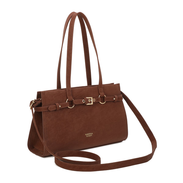 Borsa bauletto a spalla Mariella Burani in ecopelle scamosciata MB7108