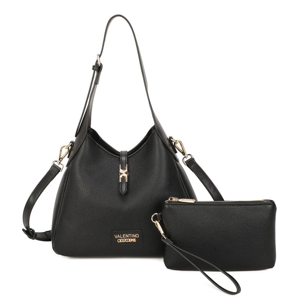 Borsa a spalla in ecopelle con pochette Valentino Creations VA7082