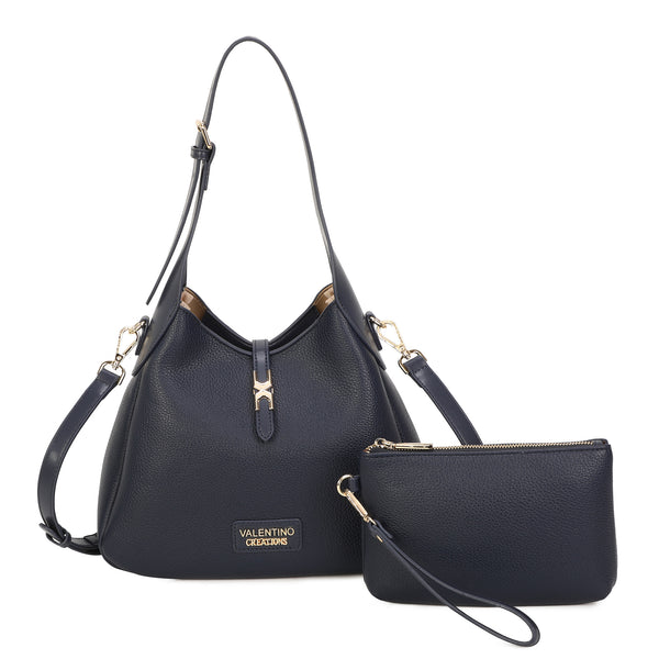 Borsa a spalla in ecopelle con pochette Valentino Creations VA7082