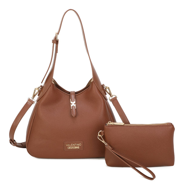 Borsa a spalla in ecopelle con pochette Valentino Creations VA7082