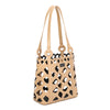 Borsa tipo secchiello traforato in ecopelle con pochette MB6314