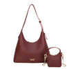 Borsa a spalla in ecopelle martellata con mini bag inclusa VC633