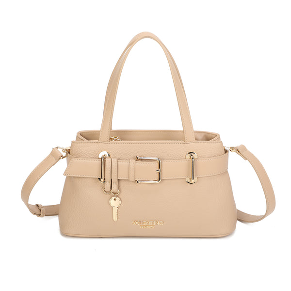 Borsetta a mano in ecopelle con cintura decorativa e chiave VA7076