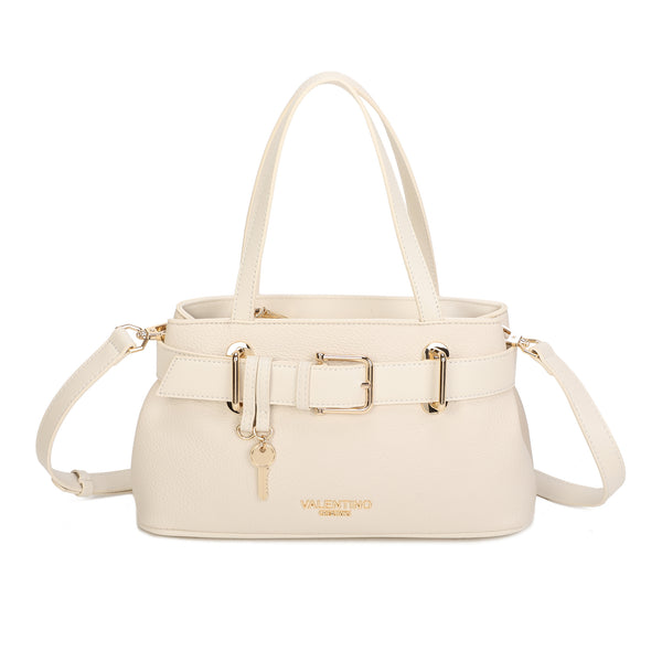 Borsetta a mano in ecopelle con cintura decorativa e chiave VA7076