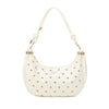 Borsa a spalla in ecopelle con borchie oro/argento MB708