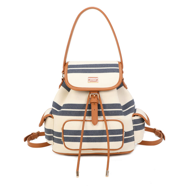 Zaino in iuta ed ecopelle Mariella Burani MB011