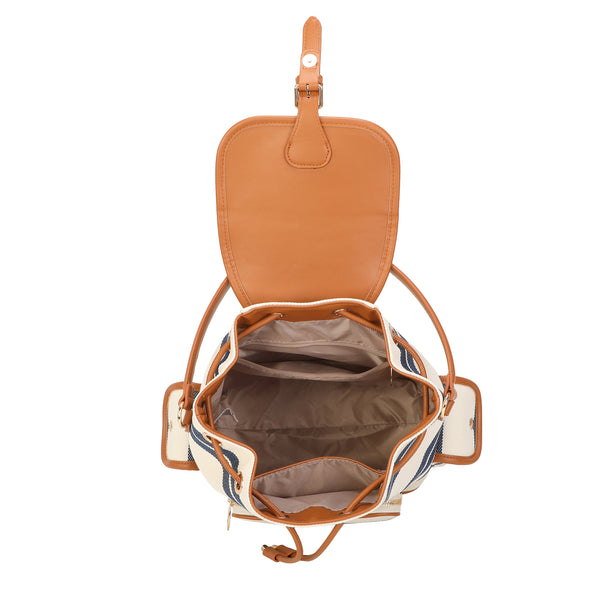 Zaino in iuta ed ecopelle Mariella Burani MB011
