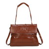 Borsa spalla e tracolla in ecopelle lucida effetto vintage EC6322