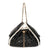 Borsa in ecopelle lucida trapuntata con dettagli in teddy EC6321