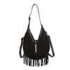 Borsa a spalla in ecopelle con frange scamosciate Enrico Coveri EC7096