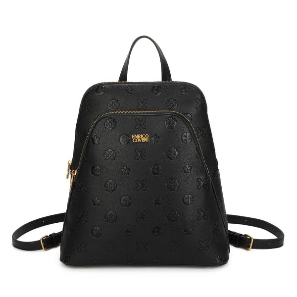 Zaino in ecopelle Enrico Coveri con stampa embossed EC2225