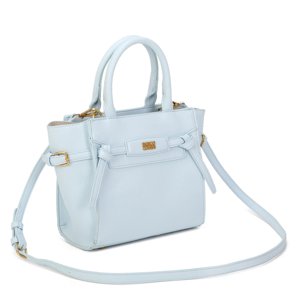 Borsetta a trapezio in ecopelle con cinghia decorativa Enrico Coveri EC2253