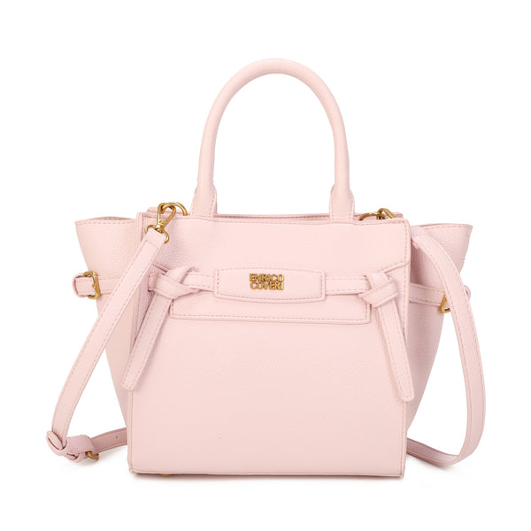 Borsetta a trapezio in ecopelle con cinghia decorativa Enrico Coveri EC2253